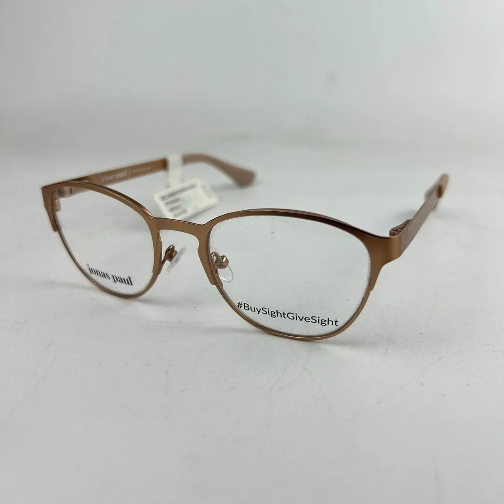 Jonas Paul 571012400 Unisex Kids Eyeglasses Frame Rose Gold Full Rim 44-16-125mm